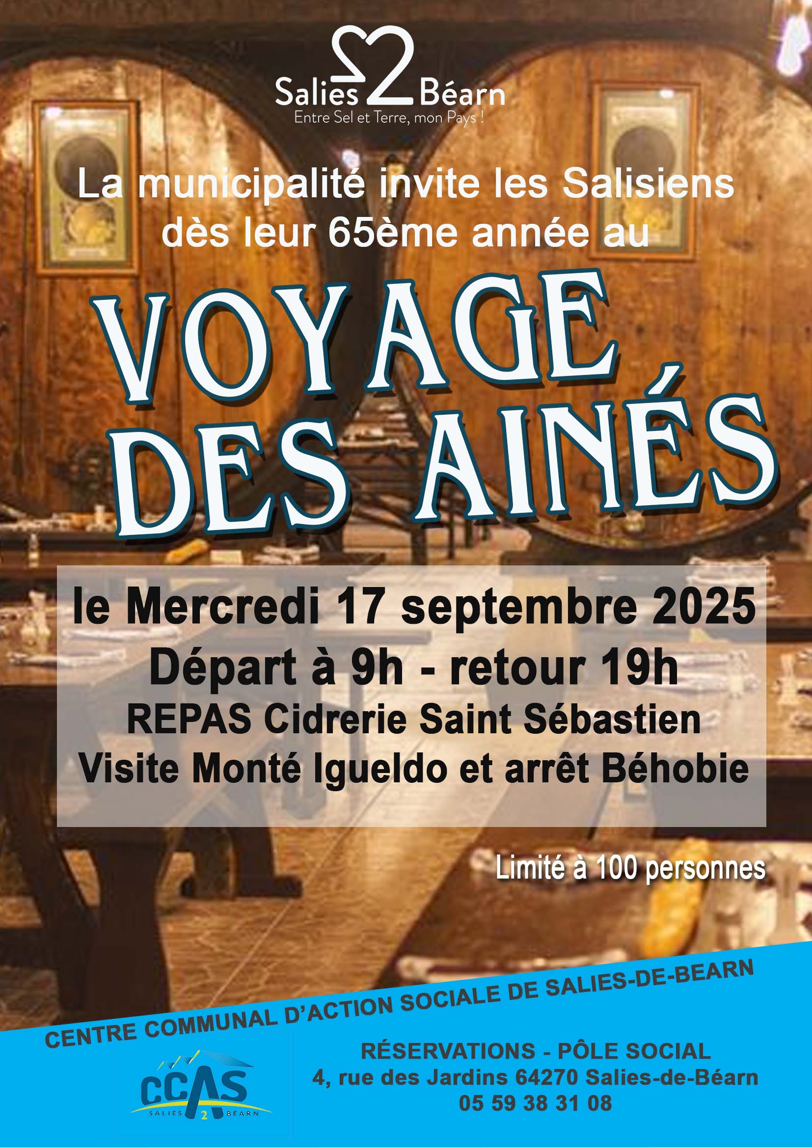 Affiche voyage des ainés