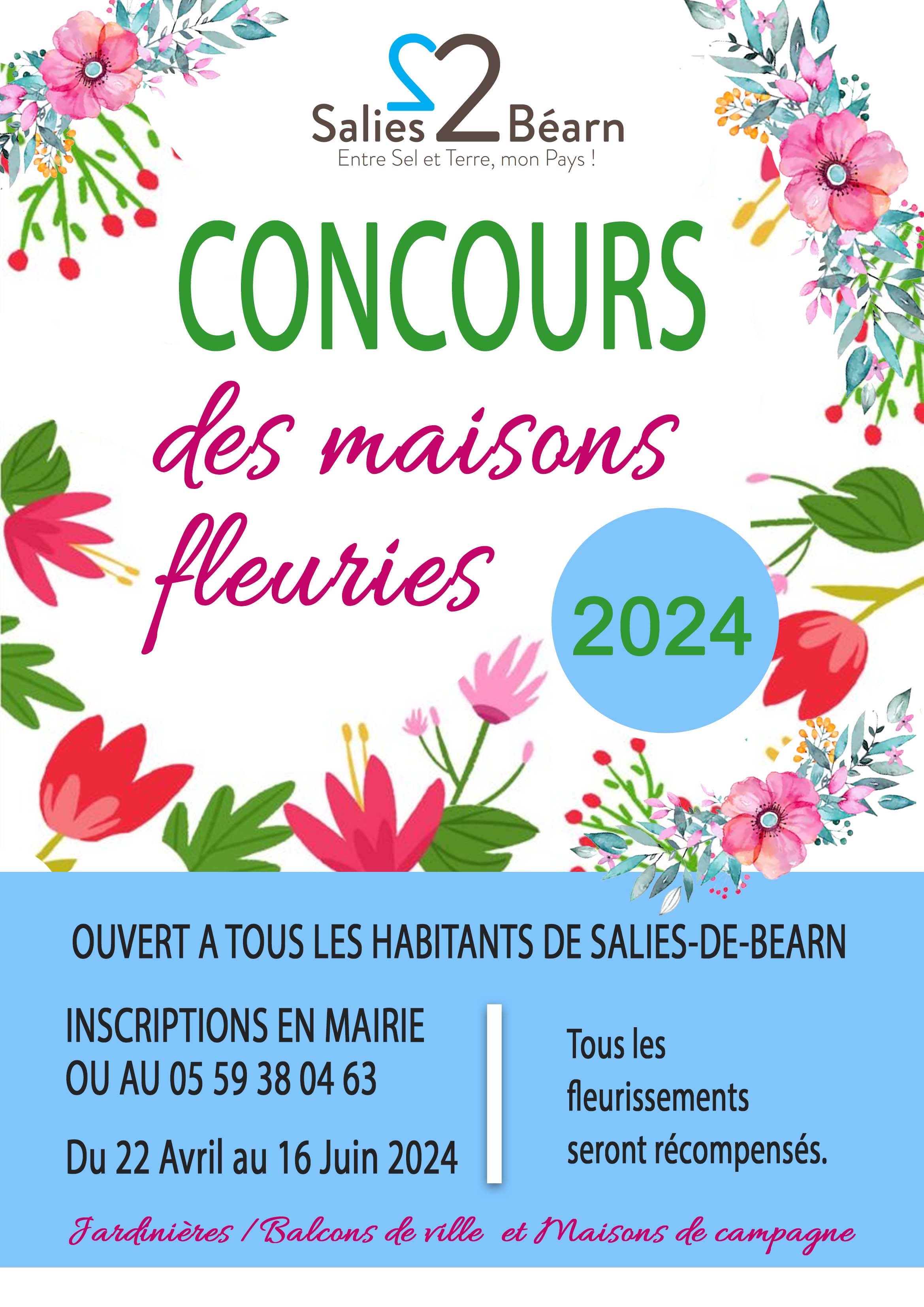 affiche concours maisons fleuries