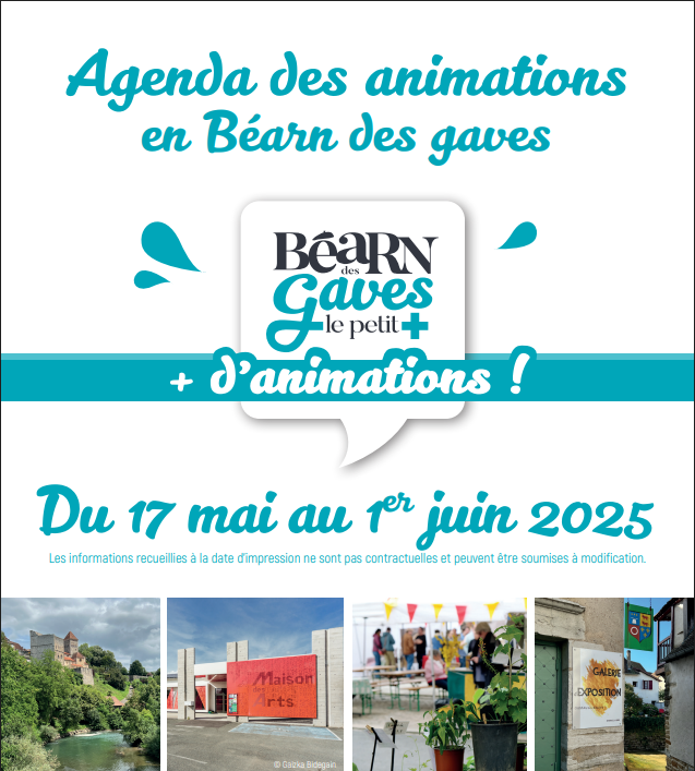 agenda du 11 mai au 2 juin 2024