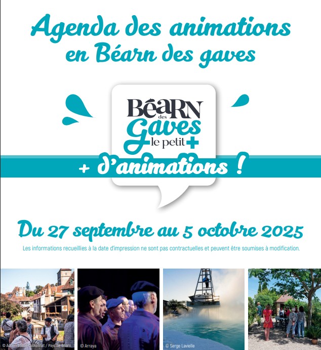 agenda des animations du 6 au 14 septembre 2025
